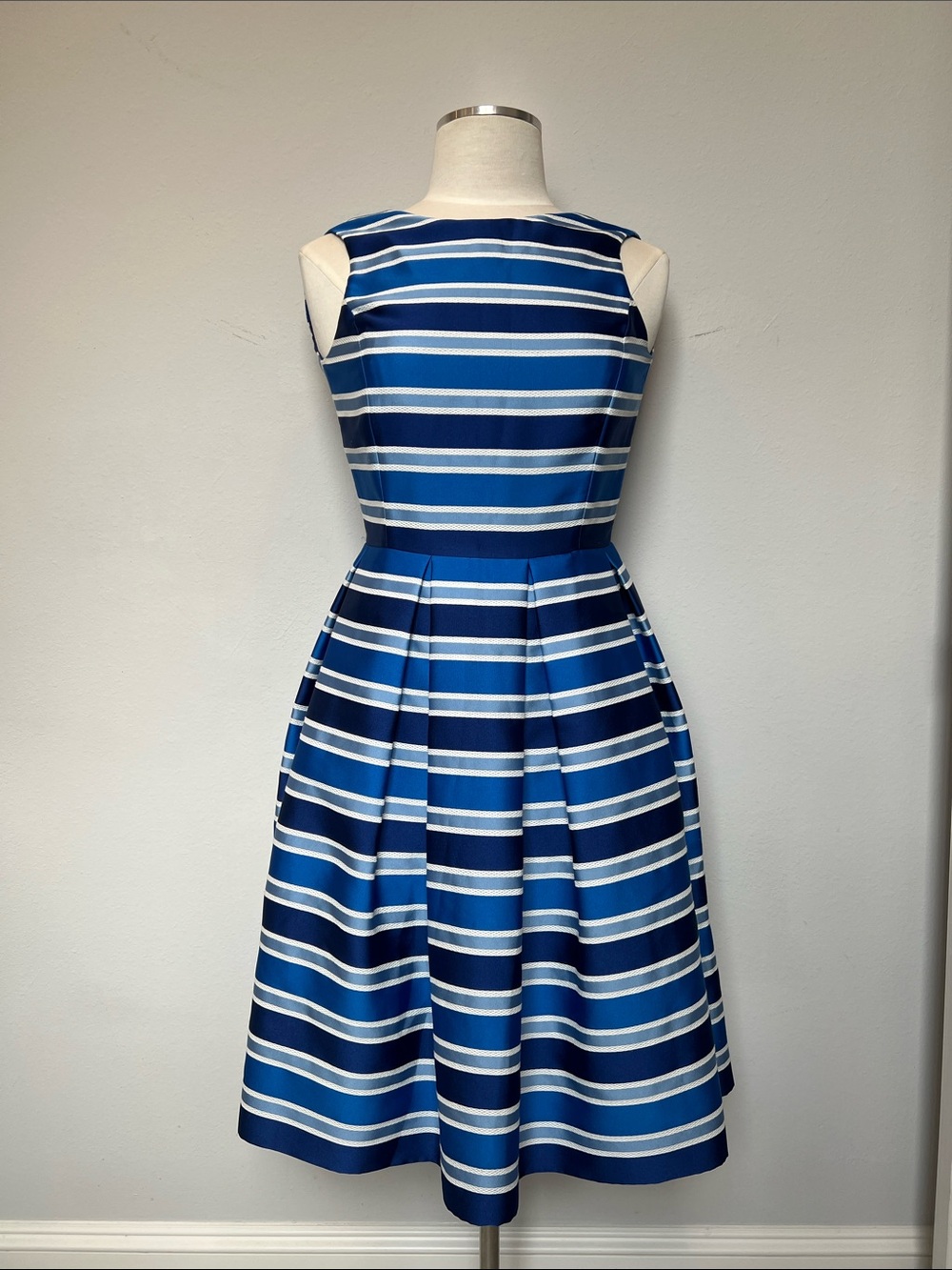 CH Carolina Herrera Blue and White Striped Dress